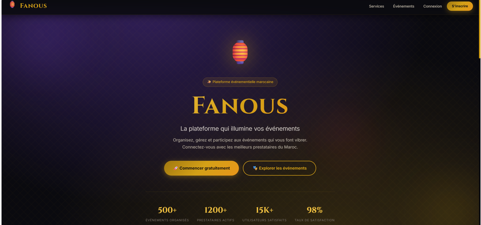 Fanous - Plateforme de Gestion Événementielle